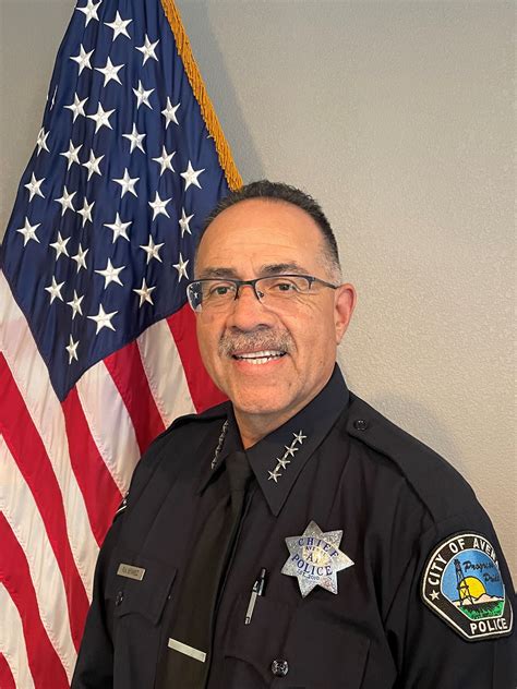 avenal police|Message from the Chief .